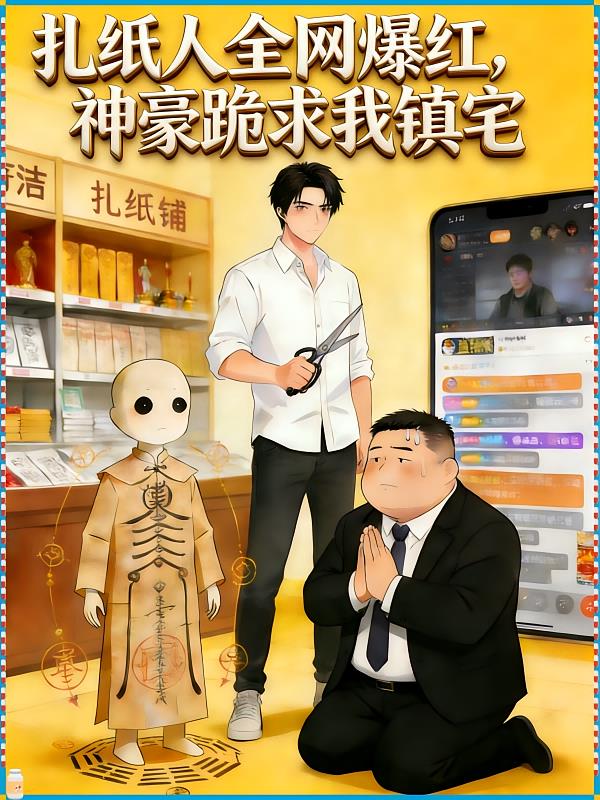 扎纸人全网爆红,神豪跪求我镇宅